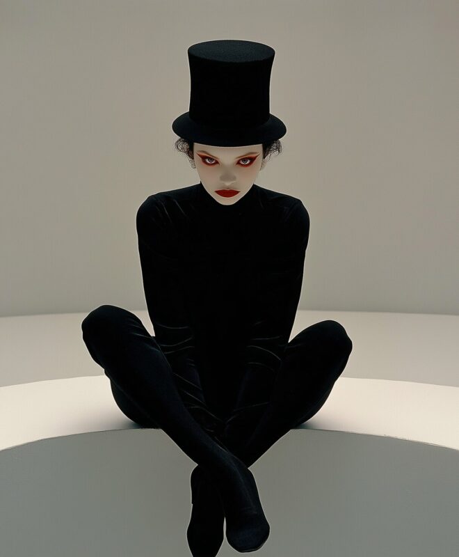 Mysterious Figure in Black Mysterious Figure in Black